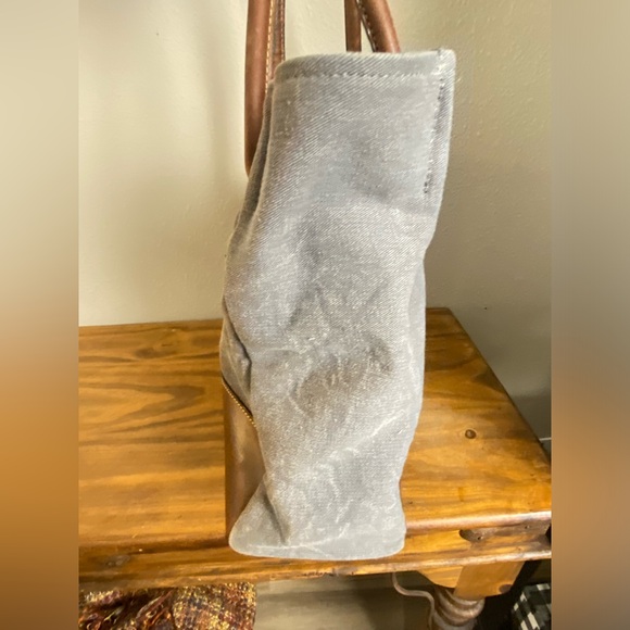 Le Papillon Retro Canvas Leather Large Shoulder Bag - Picture 6 of 16